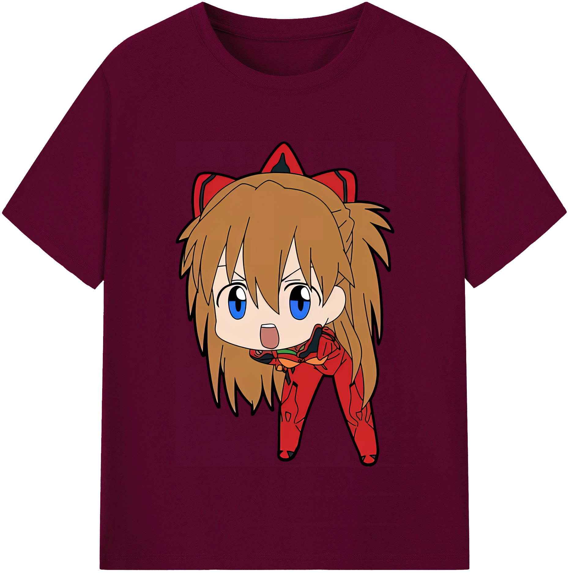 （画像用） EVA 新世紀エヴァンゲリオン レディースカジュアルプリントTシャツ（綿100％）